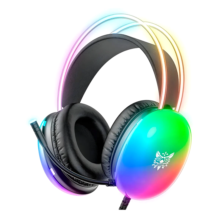 Auriculares Gamer Onikuma X25 RGB con Micrófono Cancelación de Ruido PC y Consolas 1