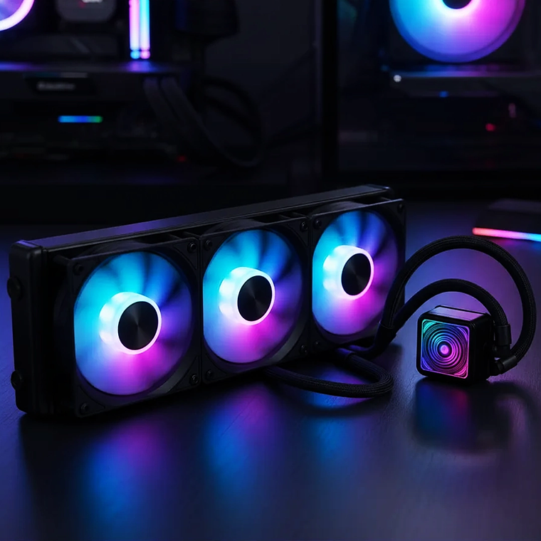 Refrigeración Líquida Cubinexus X360 360mm RGB Triple Ventilador AIO para PC Gamer 6