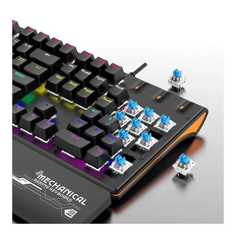 Teclado Gamer K600 Mecánico RGB Anti-Ghosting Español Latinoamérica 4
