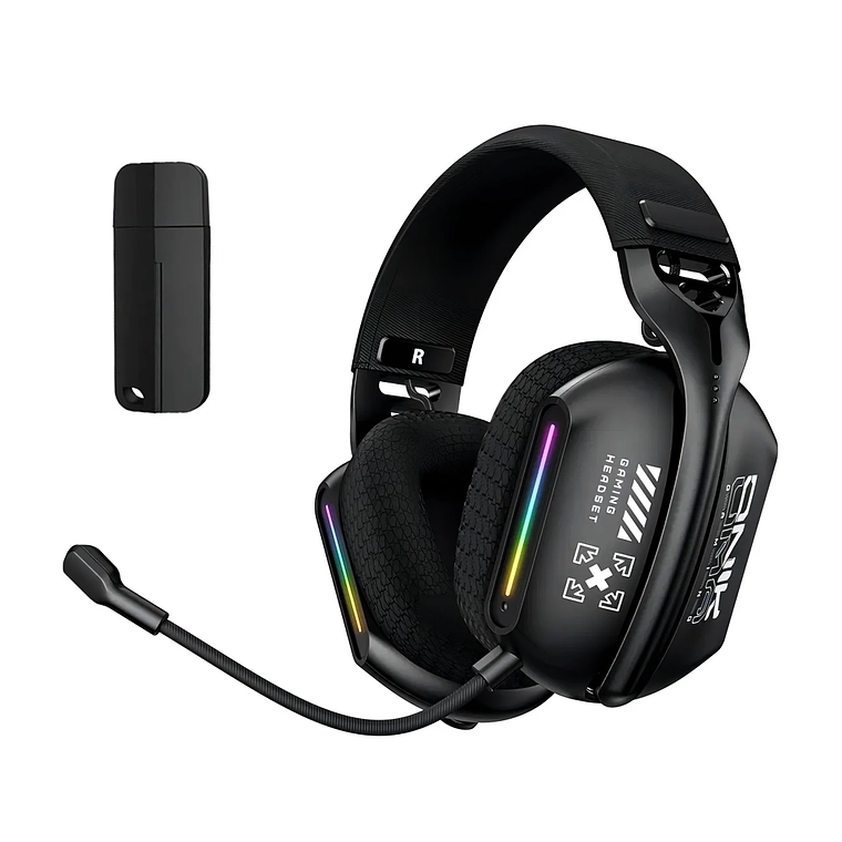 Audífonos Gamer GT808 Tri-Mode Inalámbricos RGB - PS5, PC y Consolas 1