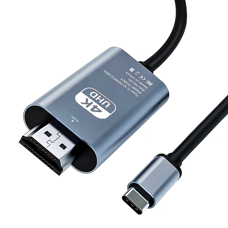 Adaptador Cable USB Tipo C a HDMI 4K 1,8  Plug and Play 1