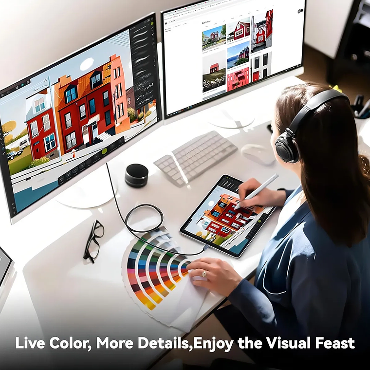 Adaptador Cable USB Tipo C a HDMI 4K 1,8  Plug and Play 8