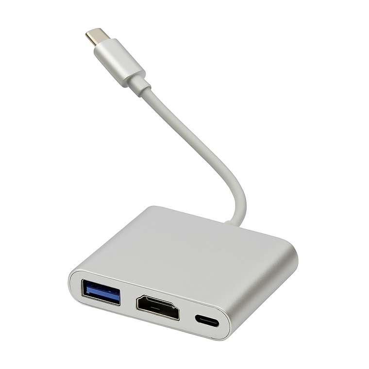Adaptador USB Tipo C a HDMI 4K + USB 3.0 Sheng para TV Mac PC 3