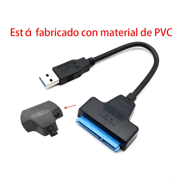 Adaptador USB 3.0 a SATA III para Discos Duros SSD/HDD  7