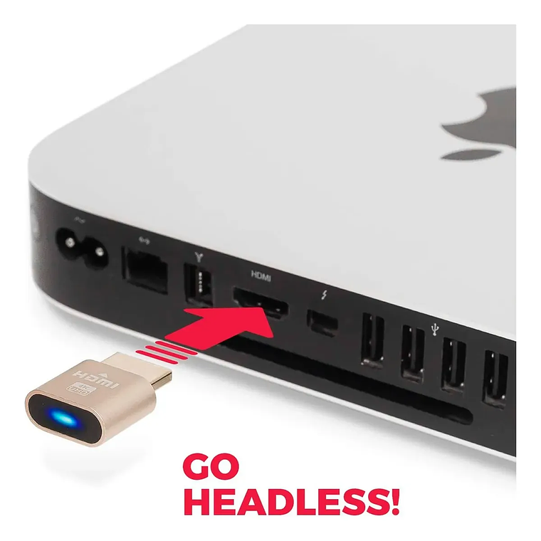 Dummy HDMI Plug 4K 1080p Coral Claro Simulador de Pantalla Compatible con PC y Consolas 2