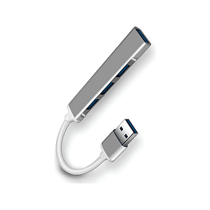 Hub USB 3.0 de 4 Puertos  Adaptador para Notebook y MacBook con Alta Velocidad