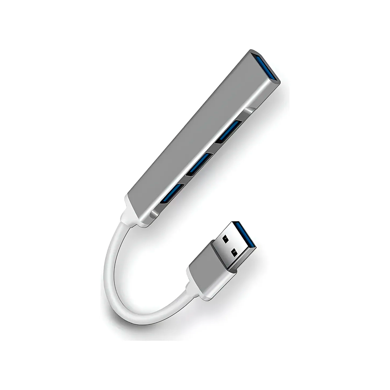 Hub USB 3.0 de 4 Puertos  Adaptador para Notebook y MacBook con Alta Velocidad 1