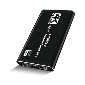 Capturadora HDMI 4K Ultra Streaming USB 3.0  Video, Audio y Mic In para PC y Consola