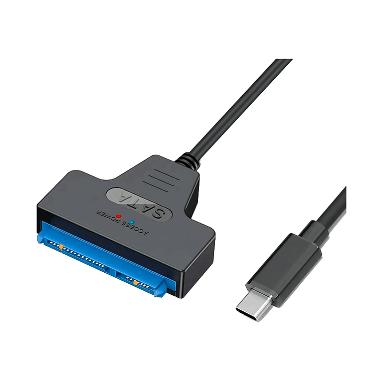 Cable Cubinexus SATA III a USB Tipo C 3.1, 20cm Negro para Disco Duro SSD 1