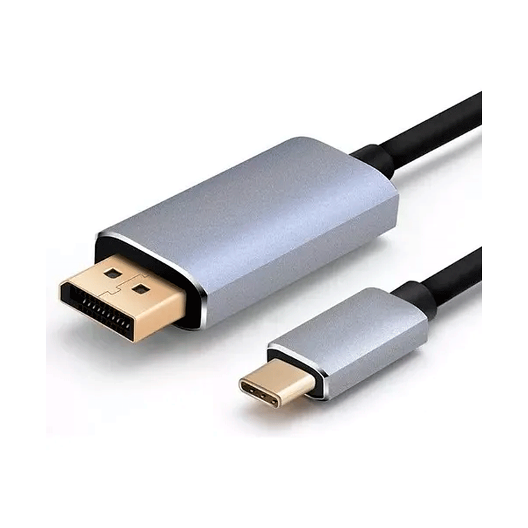 Cable Adaptador USB-C 3.1 a DisplayPort DP 1.8m 4K60Hz Chapado en Oro Compatible con MacBook Thunderbolt 3  1