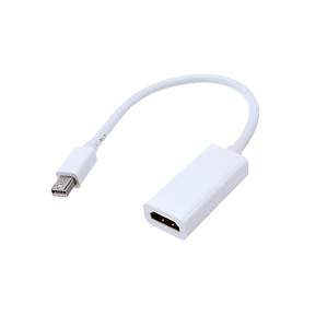 Adaptador Mini DisplayPort Thunderbolt a HDMI Blanco para Apple MacBook y ThinkPad