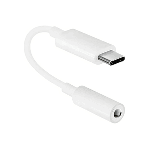 Adaptador Audífonos Tipo C a Jack 3.5mm con Micrófono Cable USB Tipo C Audio 