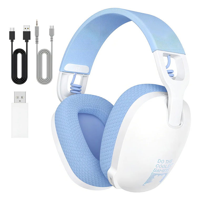Auricular Onikuma Gamer B2 Con Luz Color blanco Led Inalambrico 1