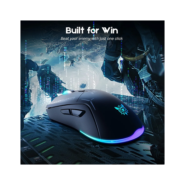 Mouse gamer inalámbrico Onikuma ONIKUMA cw917 black 2.4g 2