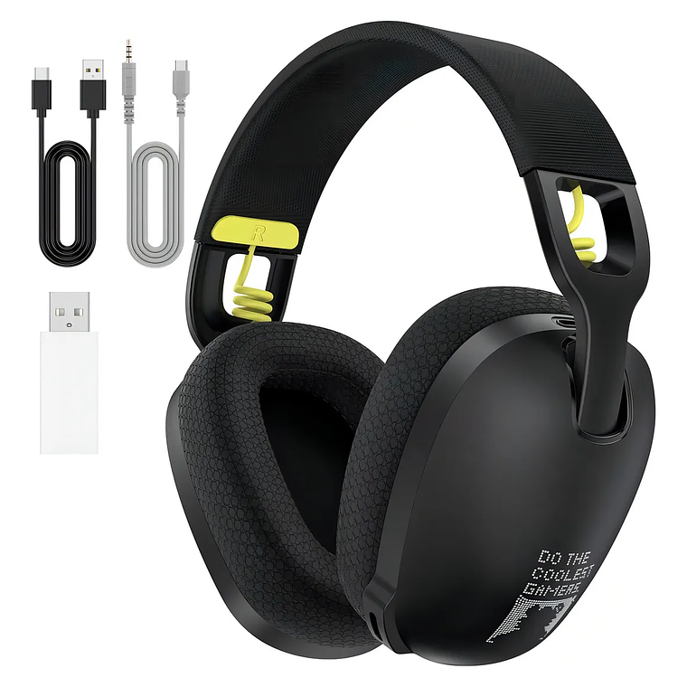 Auricular Onikuma Gamer B2 Con Luz Color blanco Led Inalambrico 4