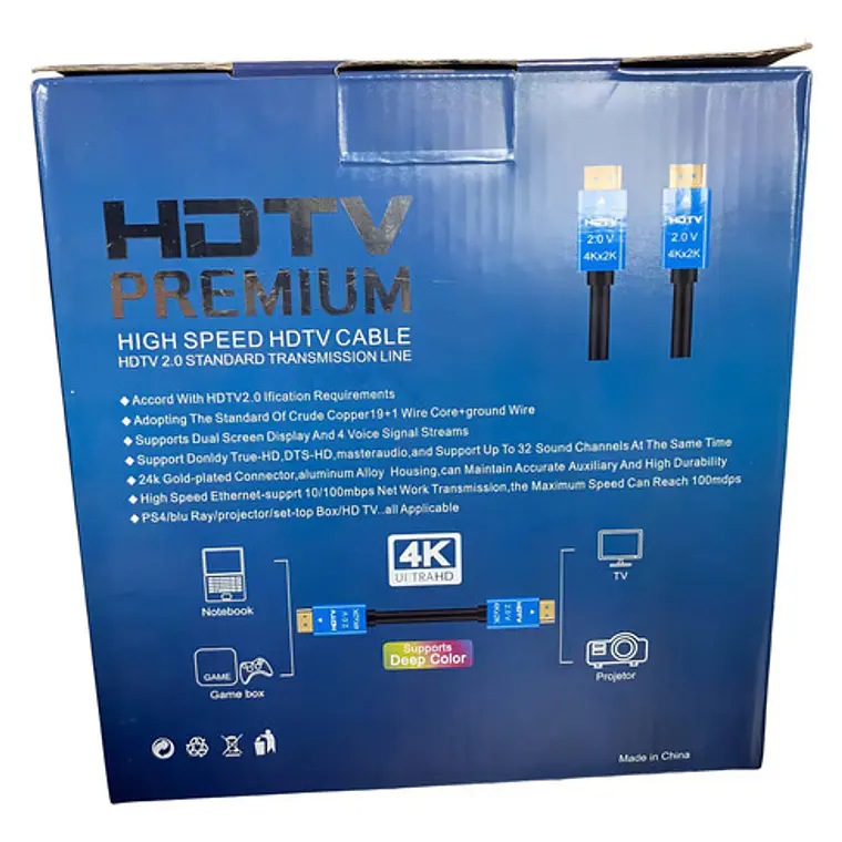 Cable Hdmi 4k Uhd V 2.0 10 Metros De Alta Velocidad Hdtv 9