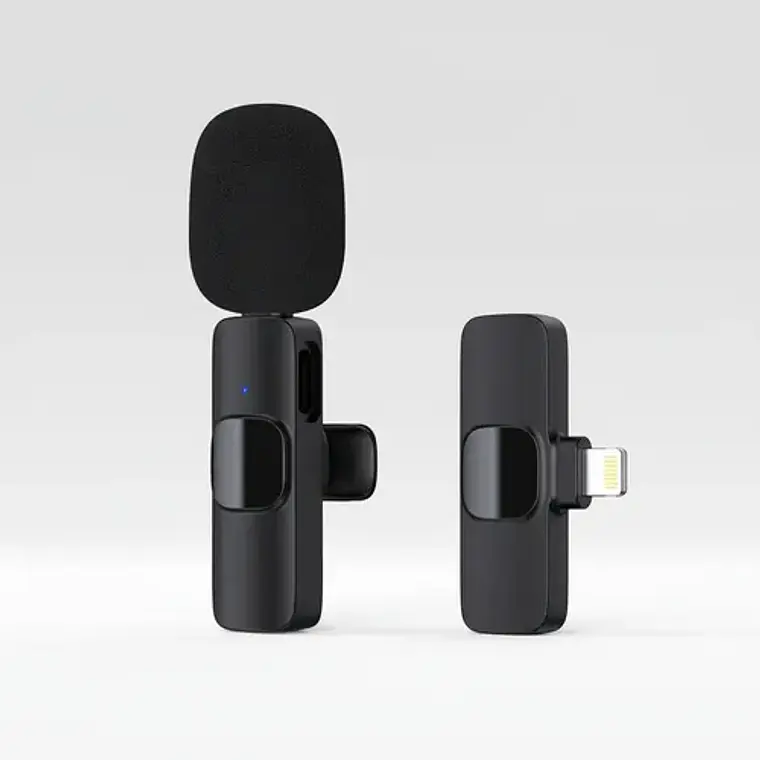 Micrófono Para iPhone Bluetooth Solapa Lavalier Inalámbrico 1