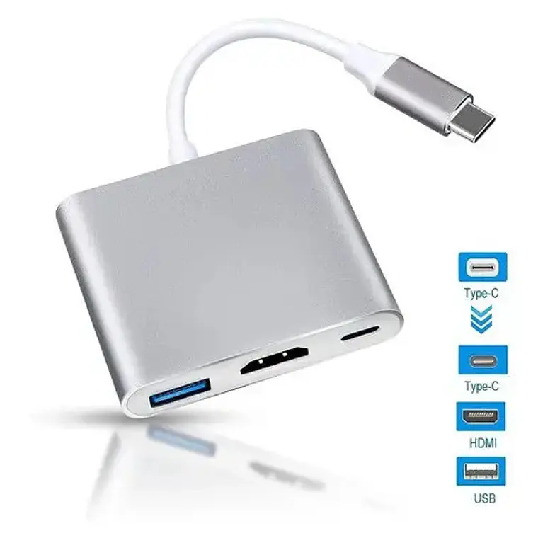Adaptador Usb Tipo C A Hdmi Usb 3.0 Sheng 4k Para Tv Mac Pc 2