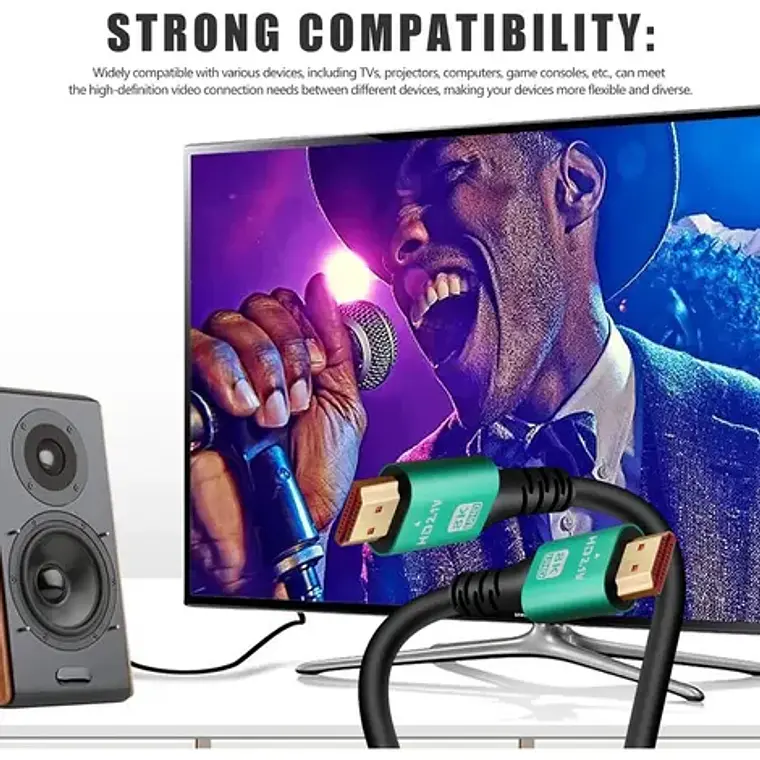 Cable Hdtv 8k 60hz/48gbps Hd2.1v De 5mts. 7680x4320p 3