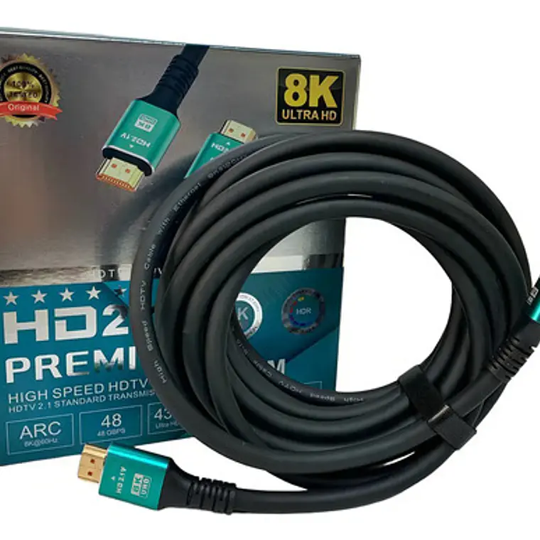 Cable Hdtv 8k 60hz/48gbps Hd2.1v De 5mts. 7680x4320p 7