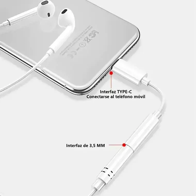 Adaptador Audífonos Tipo C Adaptador Audio Microfono Qatarshop Jack 3.5 Usb Tipo C Audio Cable 3