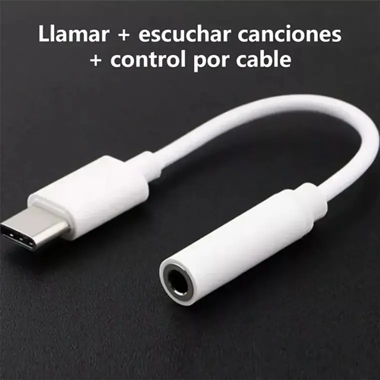 Adaptador Audífonos Tipo C Adaptador Audio Microfono Qatarshop Jack 3.5 Usb Tipo C Audio Cable 7