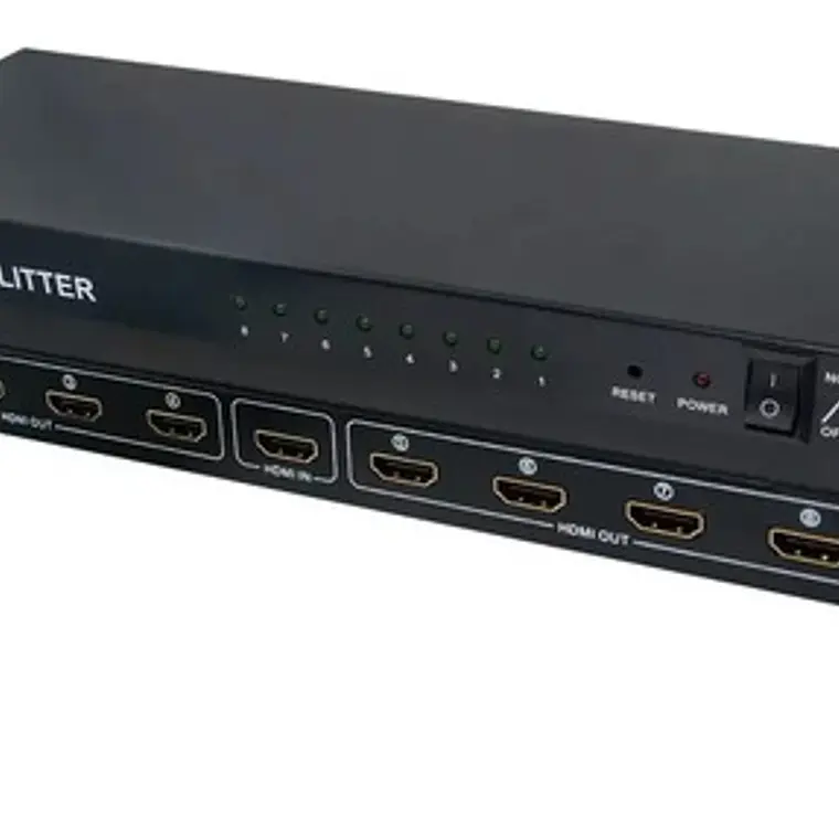 Splitter Hdmi 1x8 Salidas 1080p 2k4k Amplificador C/fuente 1