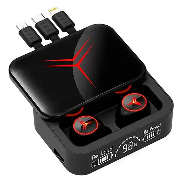 Audífonos Inalámbricos Bluetooth M88 Plus Con Control Touch Negro 1
