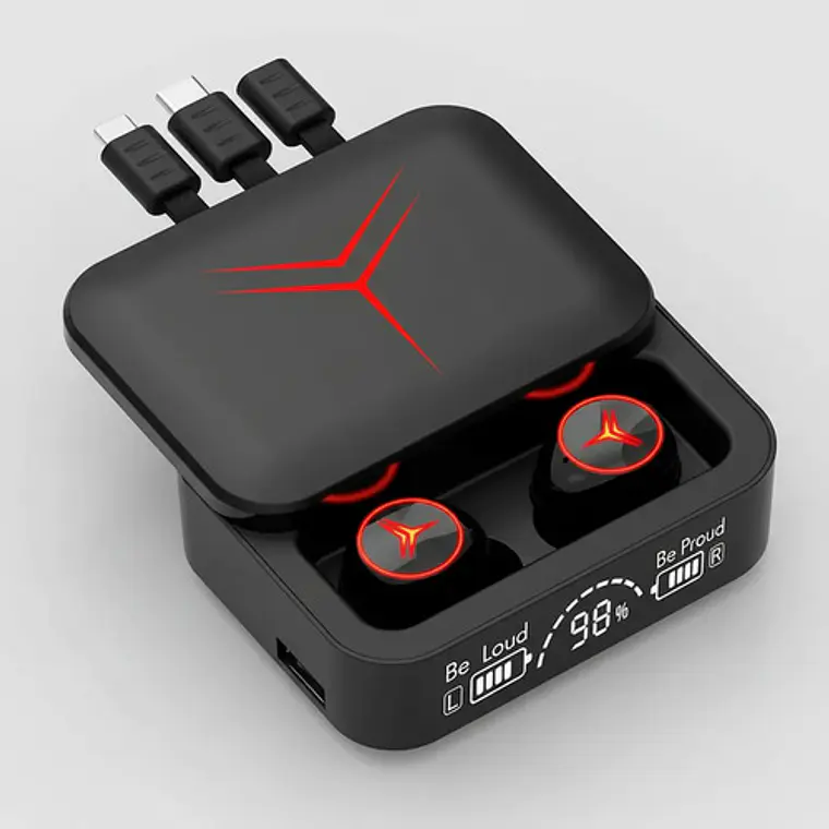 Audífonos Inalámbricos Bluetooth M88 Plus Con Control Touch Negro 2