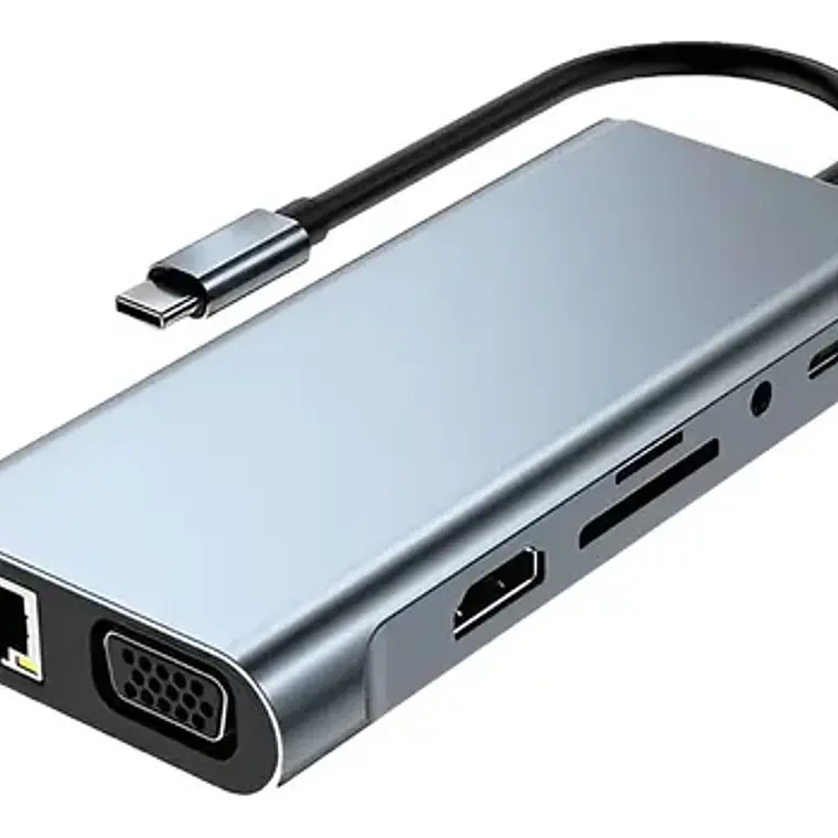 Adaptador Hub 4k 11 En 1 Usb-c Multipuertos Byl-2110 9