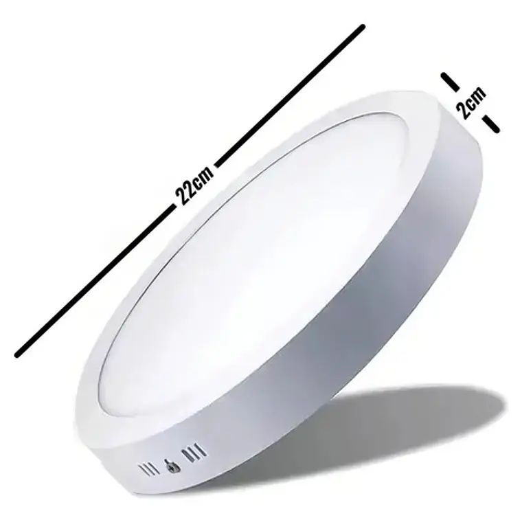 Panel Led Sobrepuesto Redondo 18w 5