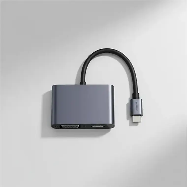 Adaptador Usb Tipo C 2 En 1 Vga Y Hdmi 4k /e 3