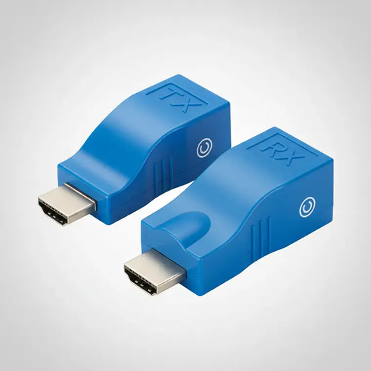 Extensor Hdmi A Hdmi 30m Decuado Para Cable Cat6 Rj45 1080p 3