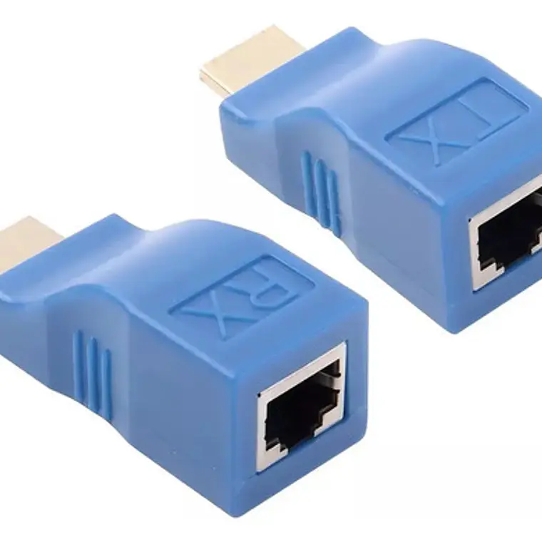 Extensor Hdmi A Hdmi 30m Decuado Para Cable Cat6 Rj45 1080p 8