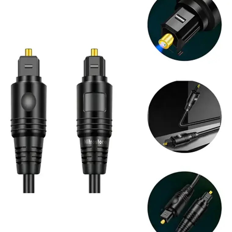 Cable Óptico Digital Audio Toslink 3 Metros Fibra Optica 1
