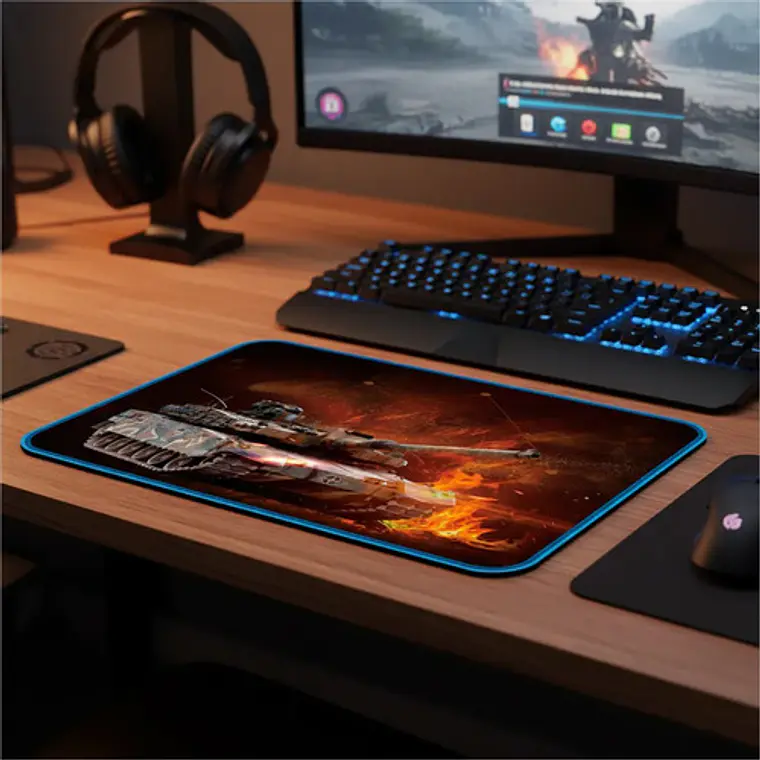 Mouse Pad Gamer K6 Antideslizante 25x29 Cm Precisión 2