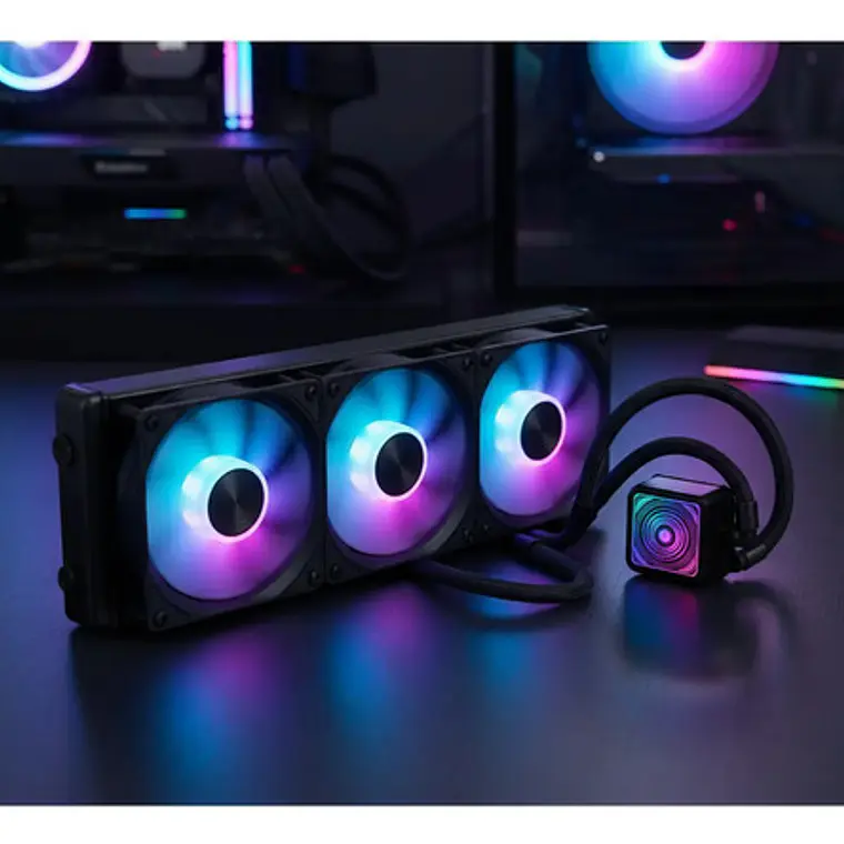 Refrigeración Líquida 360mm Rgb Triple Fan Negro Pc 4