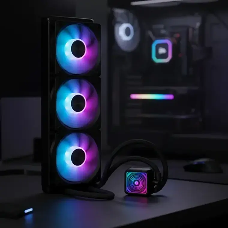 Refrigeración Líquida 360mm Rgb Triple Fan Negro Pc 5
