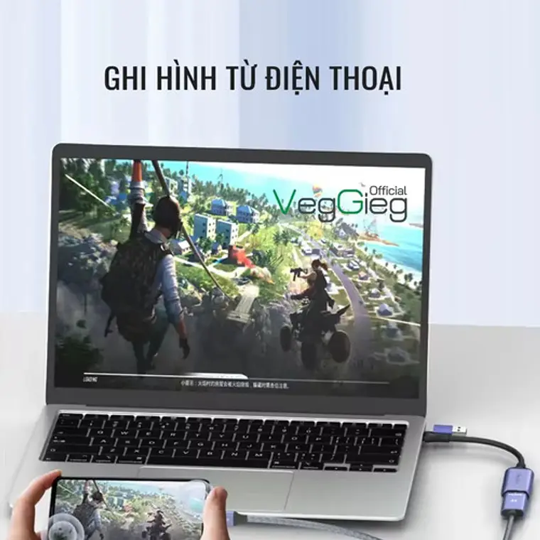 Capturadora De Video Externa Veggieg 4k 60hz 1080p Tipo C 3.0 Usb Gris Ps/ Xbox / Switch - Alta Calidad Streaming 3.0 Plateado 7