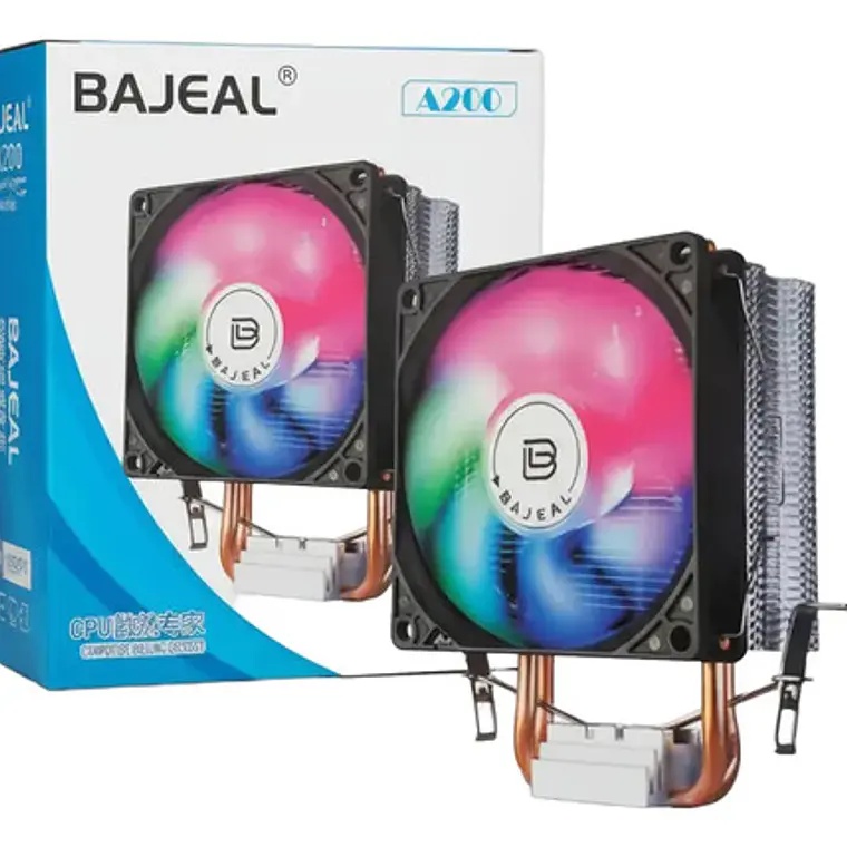 Fan Cooler Disipador Cpu Rgb Ventialdor Base De Cobre A200 1