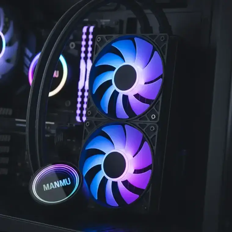 Refrigeración Líquida Gamer Manmu Argb 240mm Alta Potencia 6