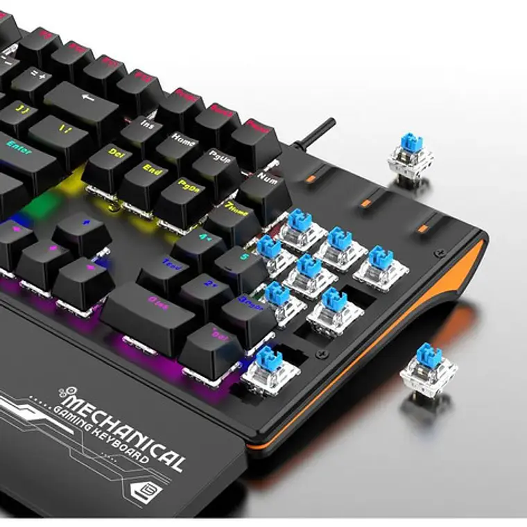 Teclado Gamer Bajeal Mecánico Rgb Con Teclas Anti Ghosting 5