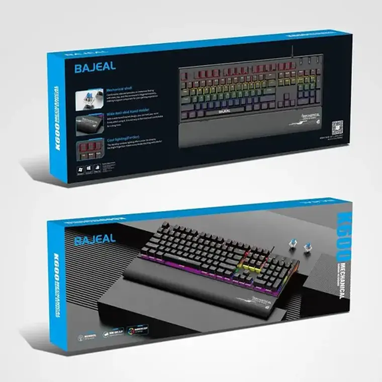Teclado Gamer Bajeal Mecánico Rgb Con Teclas Anti Ghosting 7