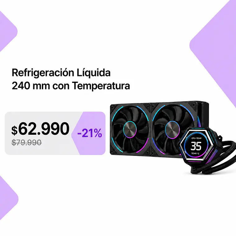 Refrigeración Líquida con Temperatura 240mm 1