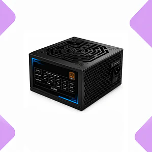 Fuente De Poder 650w 80 Plus Bronze Atx 2.1 Apfc Para Pc Gamer 4 Pcie 8 Sata Ventilador 120mm Protección Completa Compatible Intel Amd