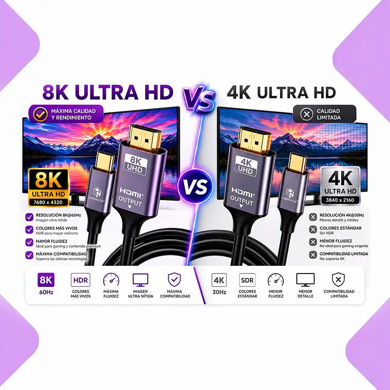 Cable Usb Tipo C A Hdmi 8k Uhd 48gbps Nylon Reforzado Hdmi 2.1 Compatible Dex Laptop Pc 4k 120hz Hdr Ultra Hd Tv Monitor Proyector Alta Velocidad 2