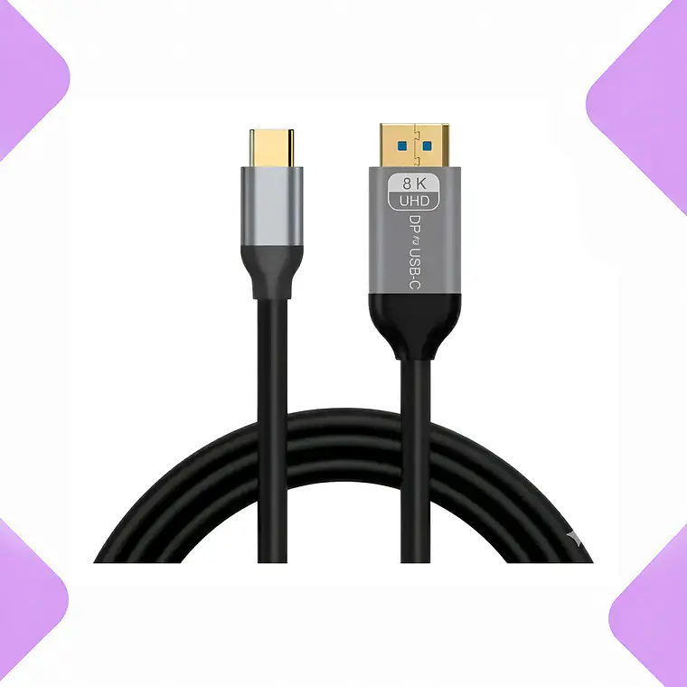 Cable Usb C A Displayport 8k 60hz 4k 144hz 60hz 1.8m Ultra Hd Compatible Smarphone Notebook Pc Monitor Gaming Proyector Tv Adaptador Tipo C A Dp Alta Velocidad Premium Cubinexus 1