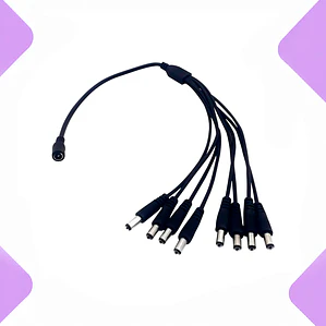 Cable Spliter Pulpo 1x8 para Cámara Alimentacion Conexión Múltiple Segura y Eficiente