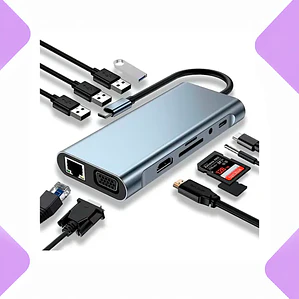 Adaptador Hub 4k 11 En 1 Usb-c Multipuertos Byl-2110