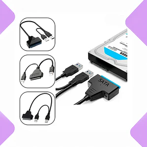 Cable Adaptador Sata A Usb 2  Para Disco Duro Notebooks